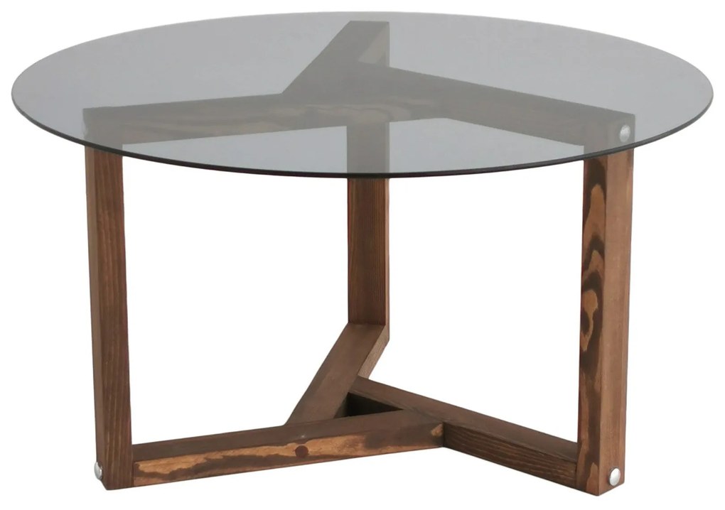 Mesa de Café Miro – Fumê – 75x40x75cm