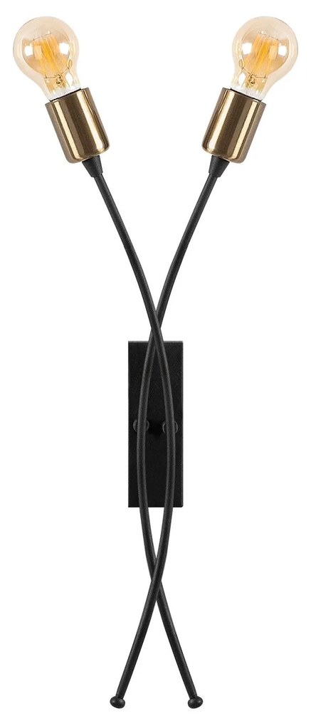 Candeeiro de Parede Banana – Preto – 22 x 9 cm