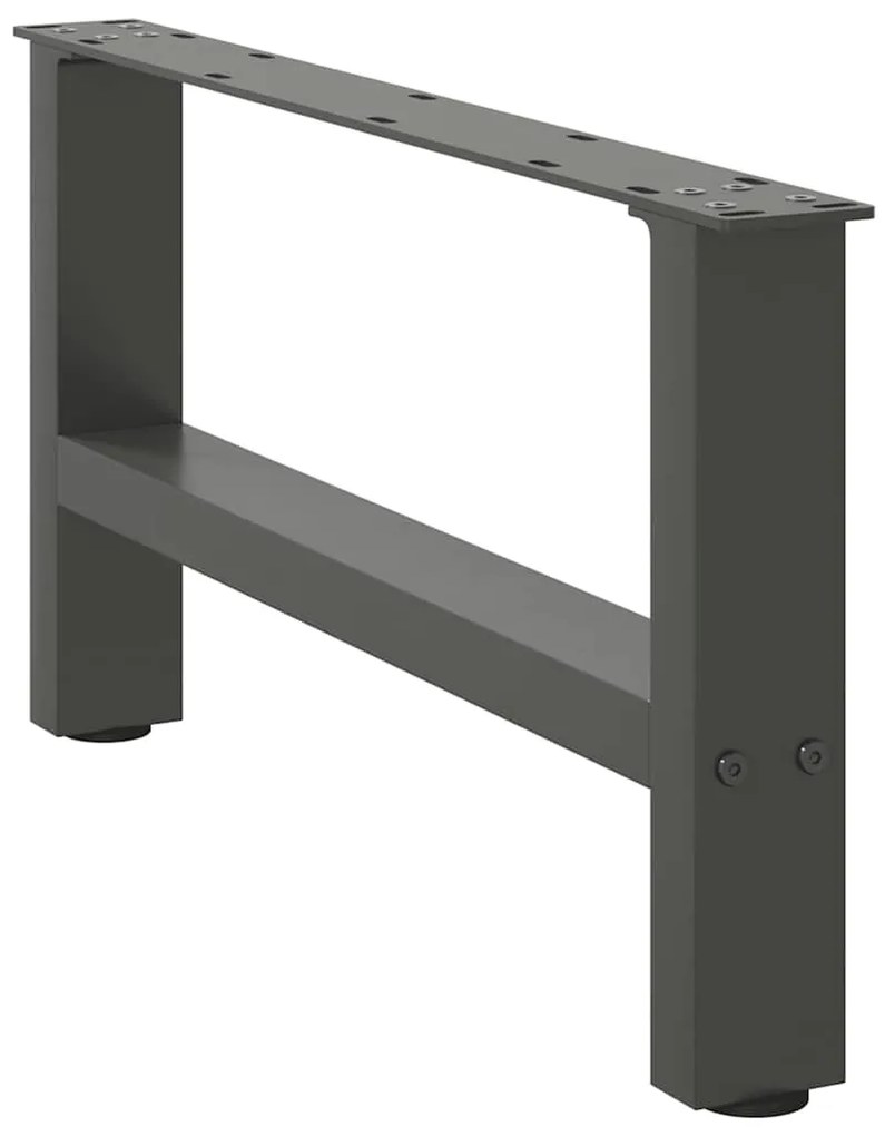 Pés para mesa de centro antracite 2 peças 70x(30-31) cm aço