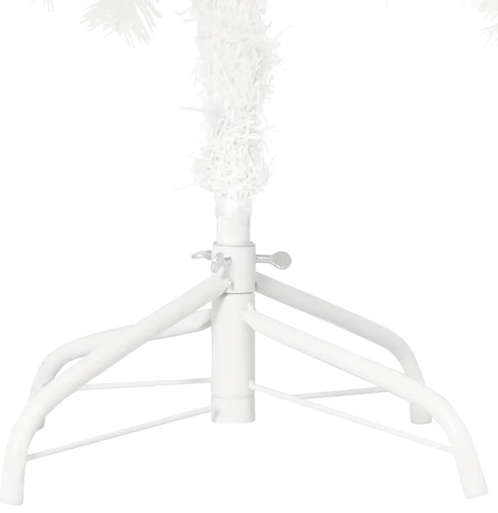Árvore Natal artificial pré-iluminada c/ bolas 180 cm branco