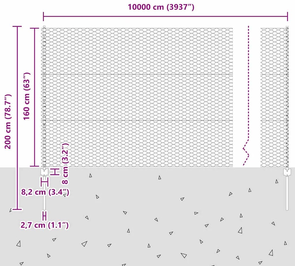 Pilares de Cerca vidaXL 22 pcs U-Channel Cinza 160 cm Aço
