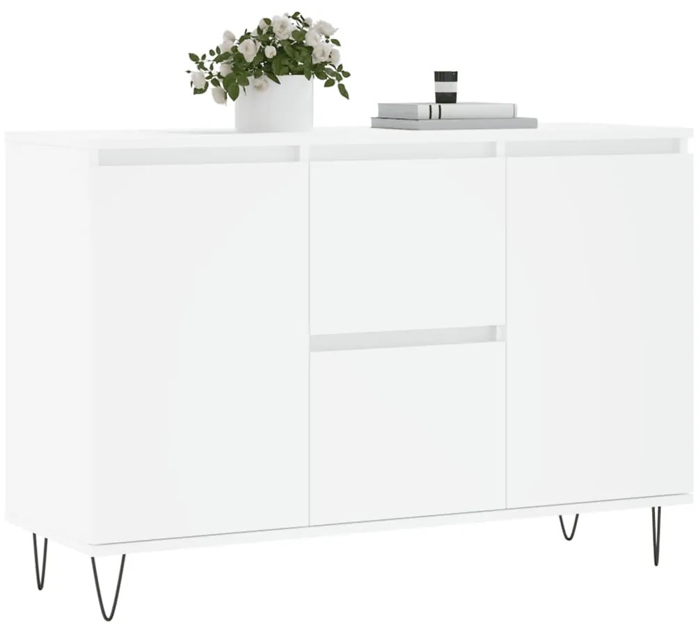 Aparador 104x35x70 cm derivados de madeira branco