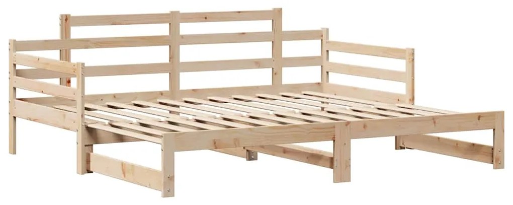 Sofá-cama com gavetão e gavetas sem colchão 90x190 cm