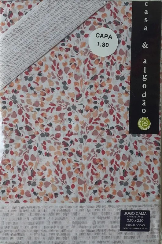Jogo de lençóis 100% algodão - MILÃO da Casa&Algodão: cama 160cm - 1 lençol superior 240 x 290 cm + 1 lençol capa ajustavel 160 x 200 + 30 cm + 2 fronha almofada 50x70 cm