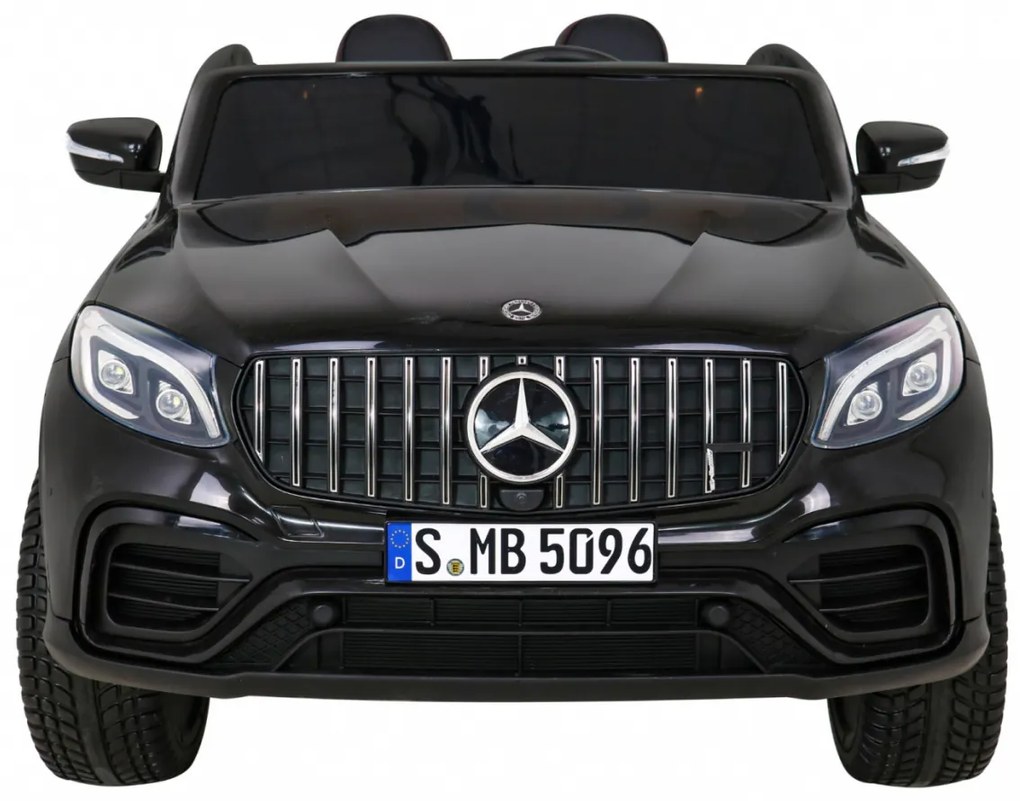 Carro elétrico para Crianças 24V 4x4 2 Lugares Mercedes GLC 63S Rodas de EVA, Assento de couro Preto