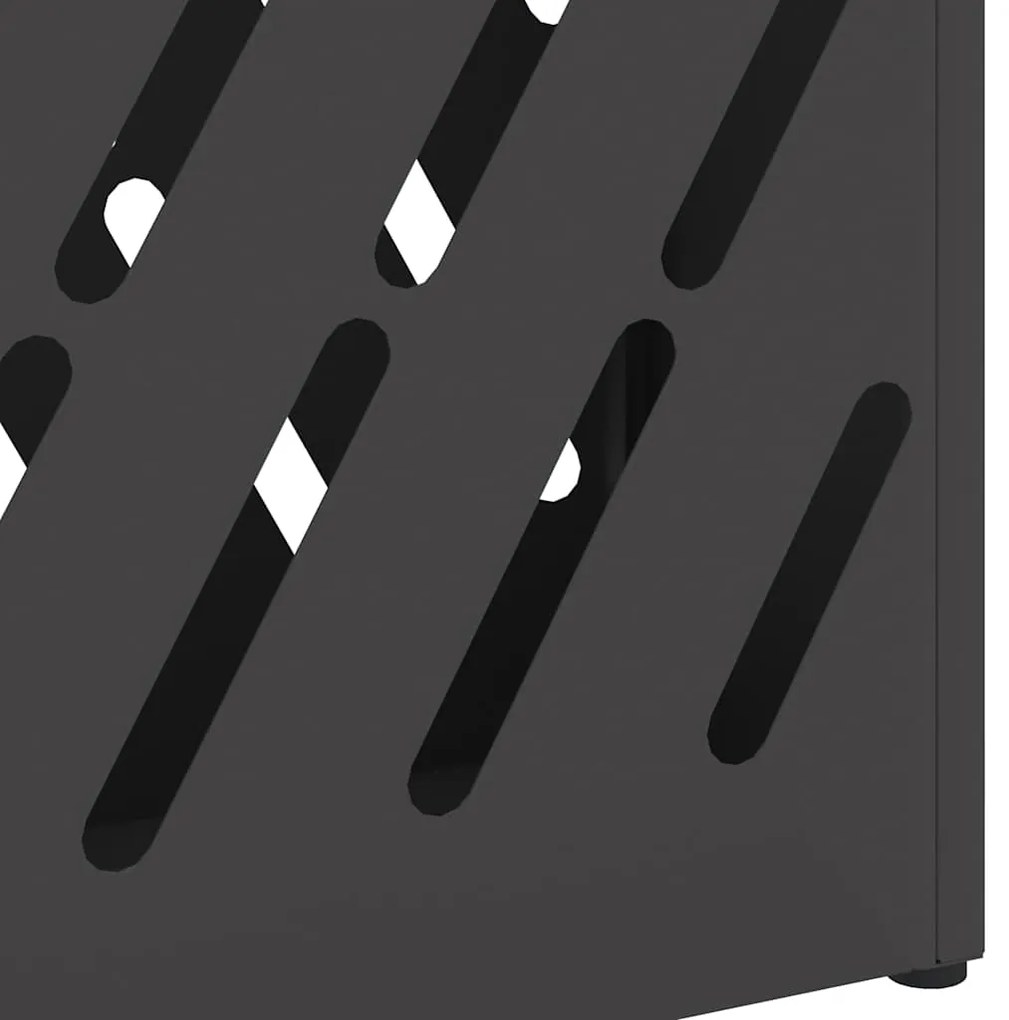 Suporte de Guarda-chuva Preto - 28x12x41 cm de Aço