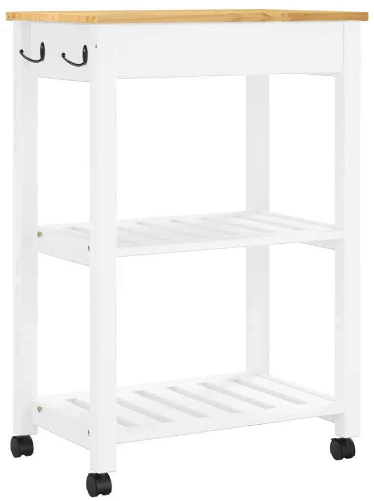 Carrinho de cozinha MONZA 60x40x90 cm madeira de pinho maciça