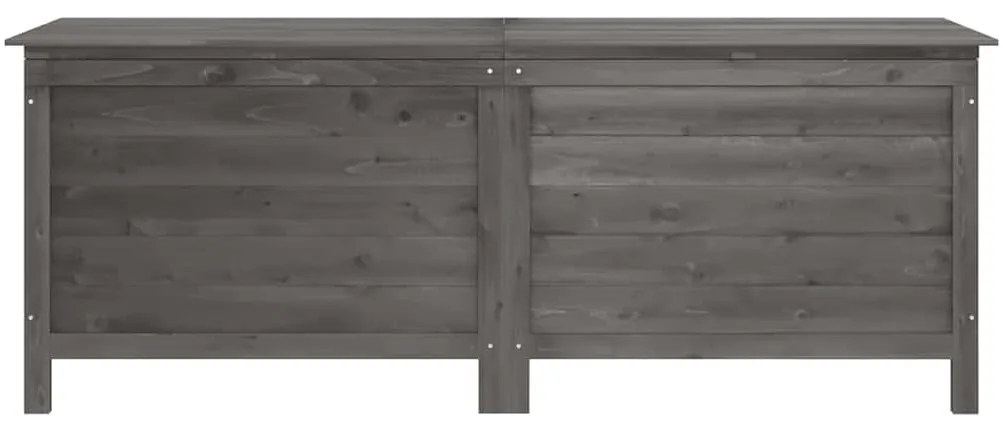 Caixa arrumação p/ jardim 150x50x56,5 cm abeto maciço antracite