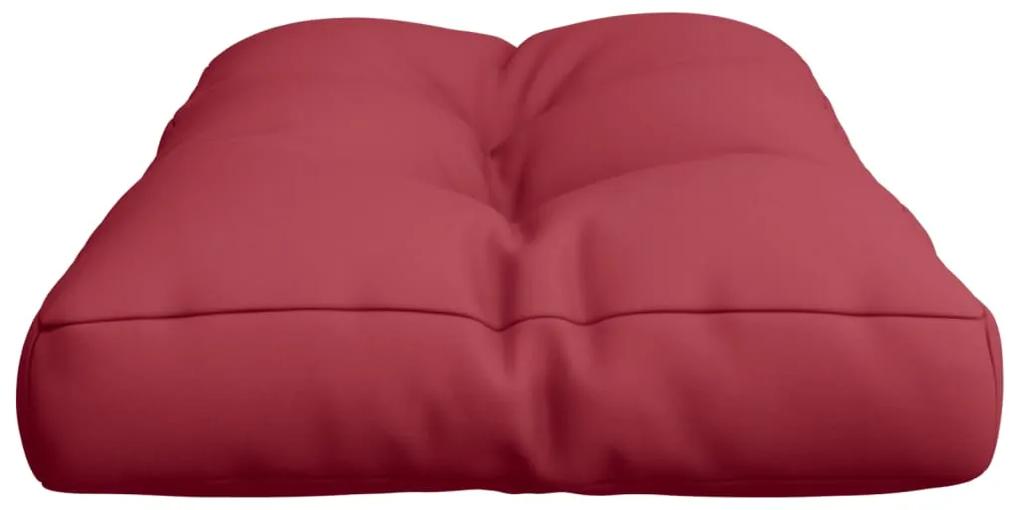 Almofadão para sofá de paletes 80x40x12cm tecido vermelho tinto