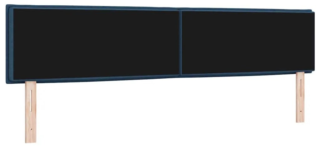 Cabeceira em LED Design Linhas Azul 100 cm Tecido