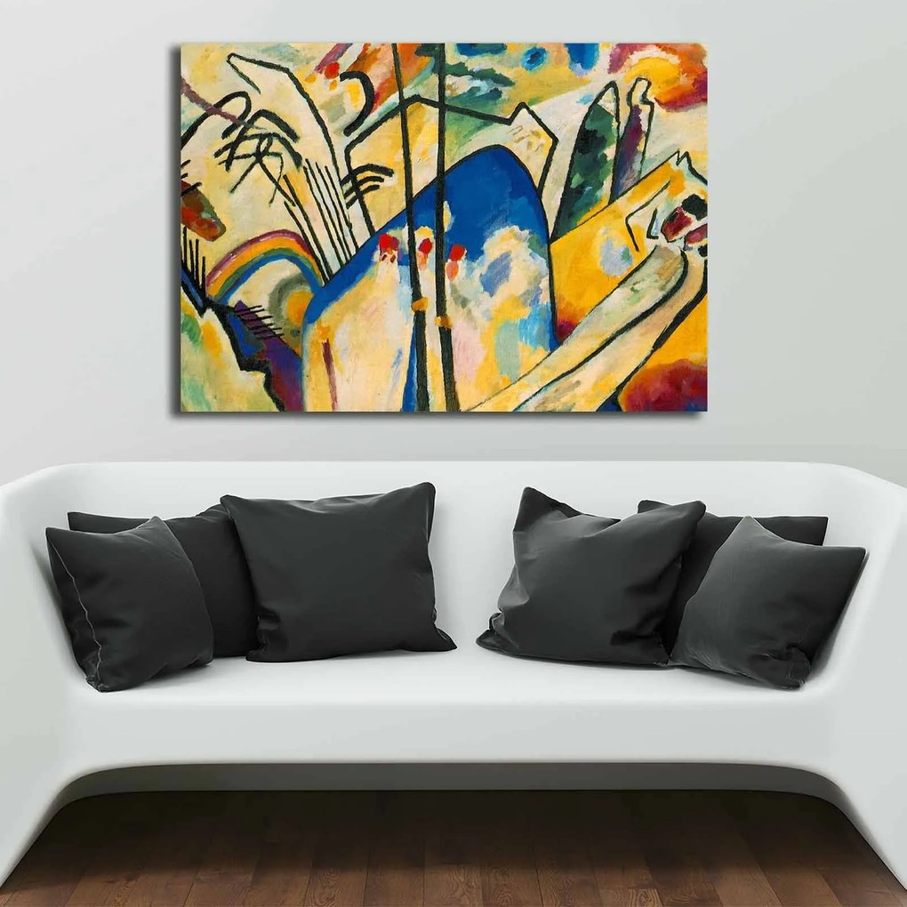 Pintura Decorativa em Tela 70100KANDINSKY007 – Multicolor – 70 x 100 c