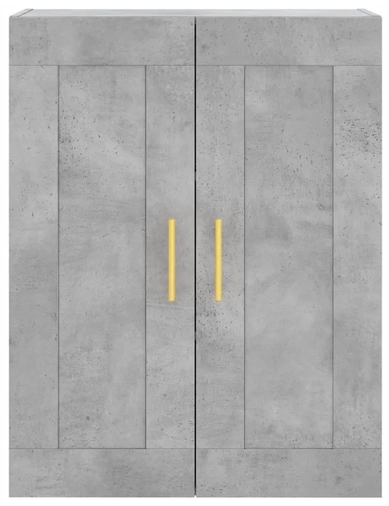 Armário alto 69,5x34x180 cm derivados de madeira cinza cimento