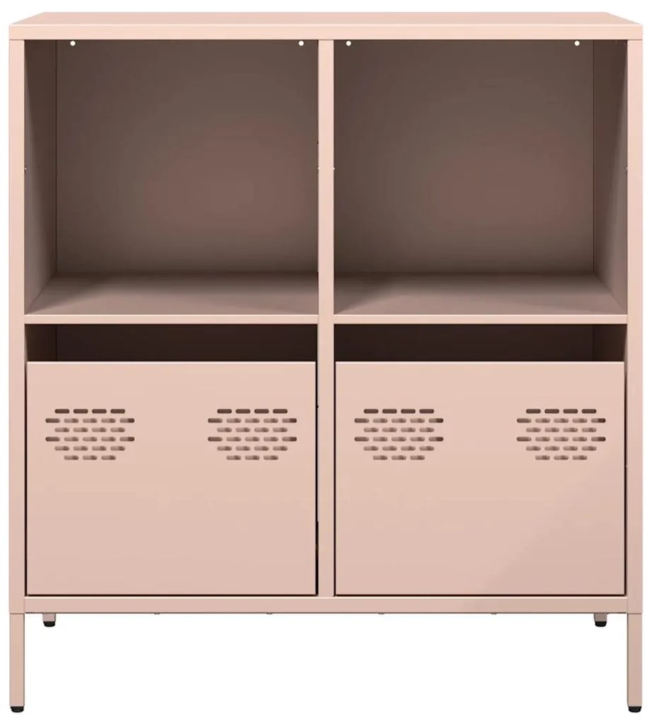 Aparador 68x39x73,5 cm aço laminado a frio rosa