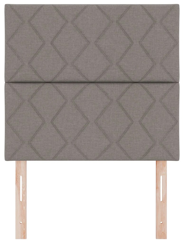 Cabeceira Design Blocos de Diamante Taupe 90 cm Tecido, vidaXL Cabecei
