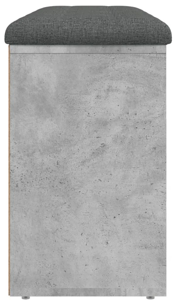 Banco sapateira 102x32x50 cm derivados madeira cinzento cimento