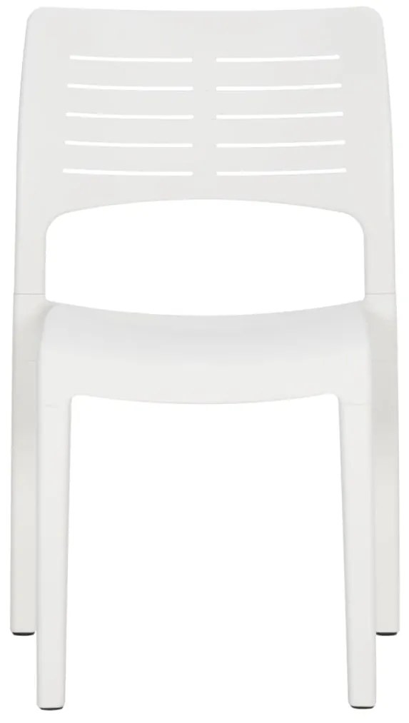 Cadeiras de jardim 2 pcs polipropileno branco