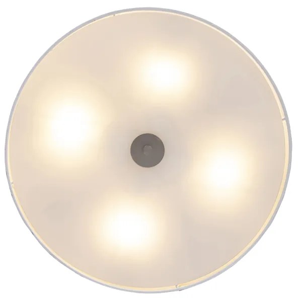 Candeeiro de teto rústico branco 50 cm - Drum Moderno,Country / Rústico