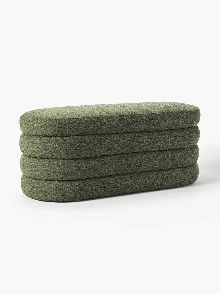 Bouclé Upholstered Bench Alto