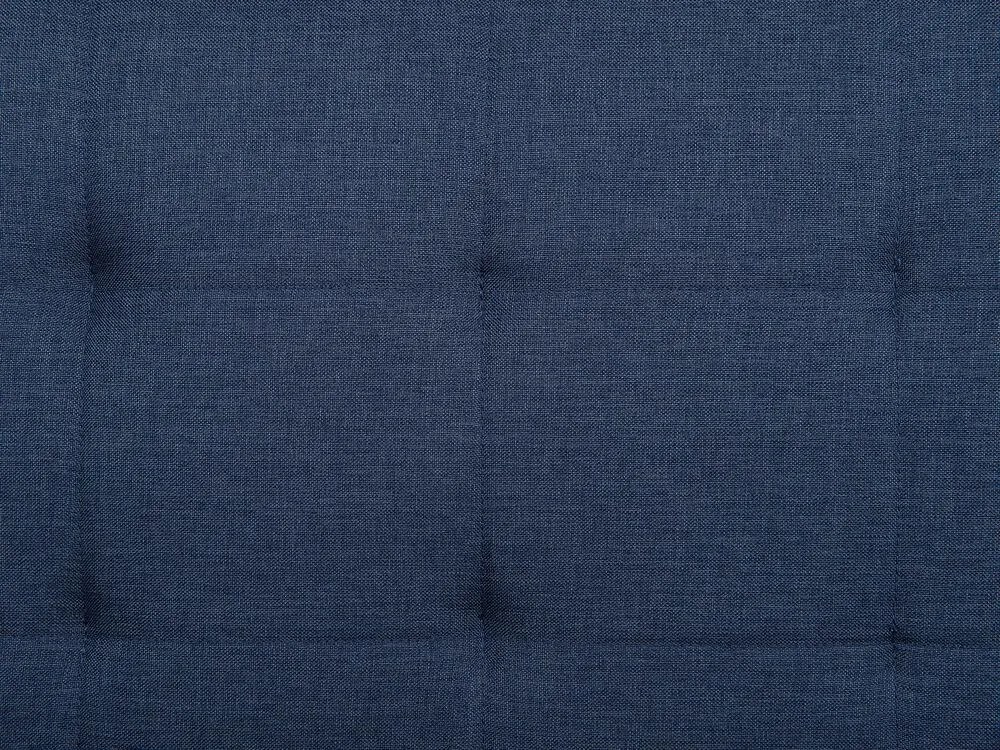 Sofá-cama 3 lugares em tecido azul escuro VEHKOO Beliani