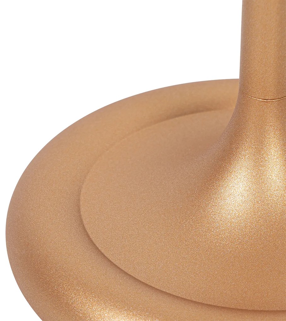Candeeiro de mesa exterior dourado com LED e dimmer tátil recarregável - Sjarel Design