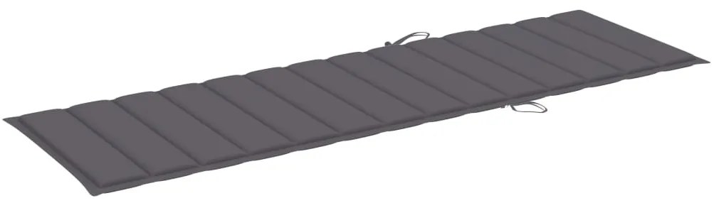 Espreguiçadeira de jardim com mesa e almofadão pinho impregnado