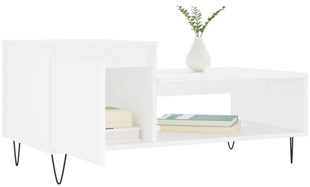 Mesa de centro 100x50x45 cm derivados de madeira branco