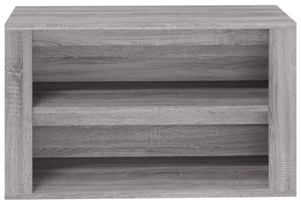 Sapateira 75x35x45 cm derivados de madeira cinzento sonoma