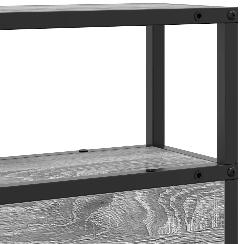 Cabeceira de armazenamento Sonoma cinzento 75 cm
