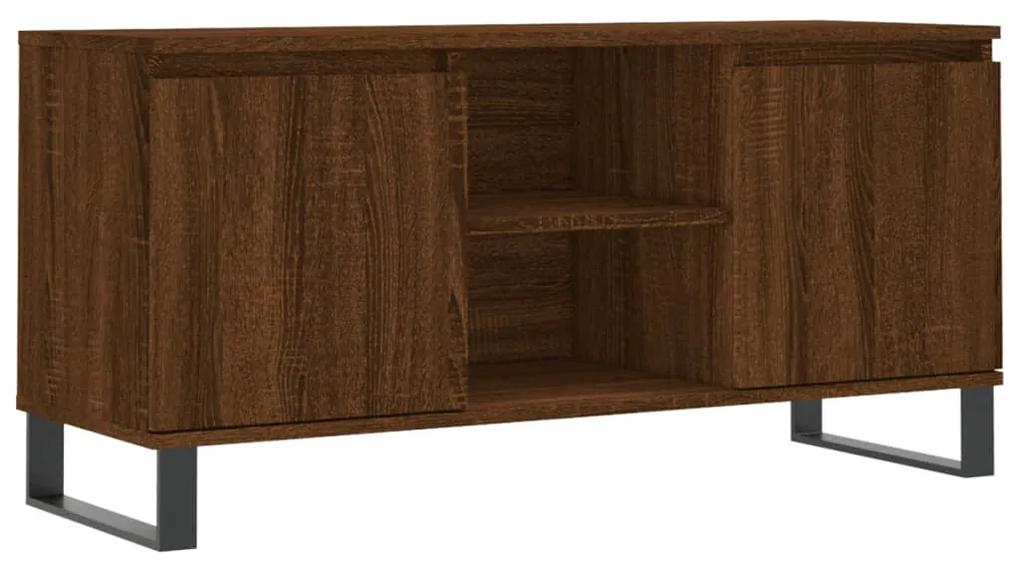 Móvel de TV 104x35x50 cm derivados de madeira carvalho castanho