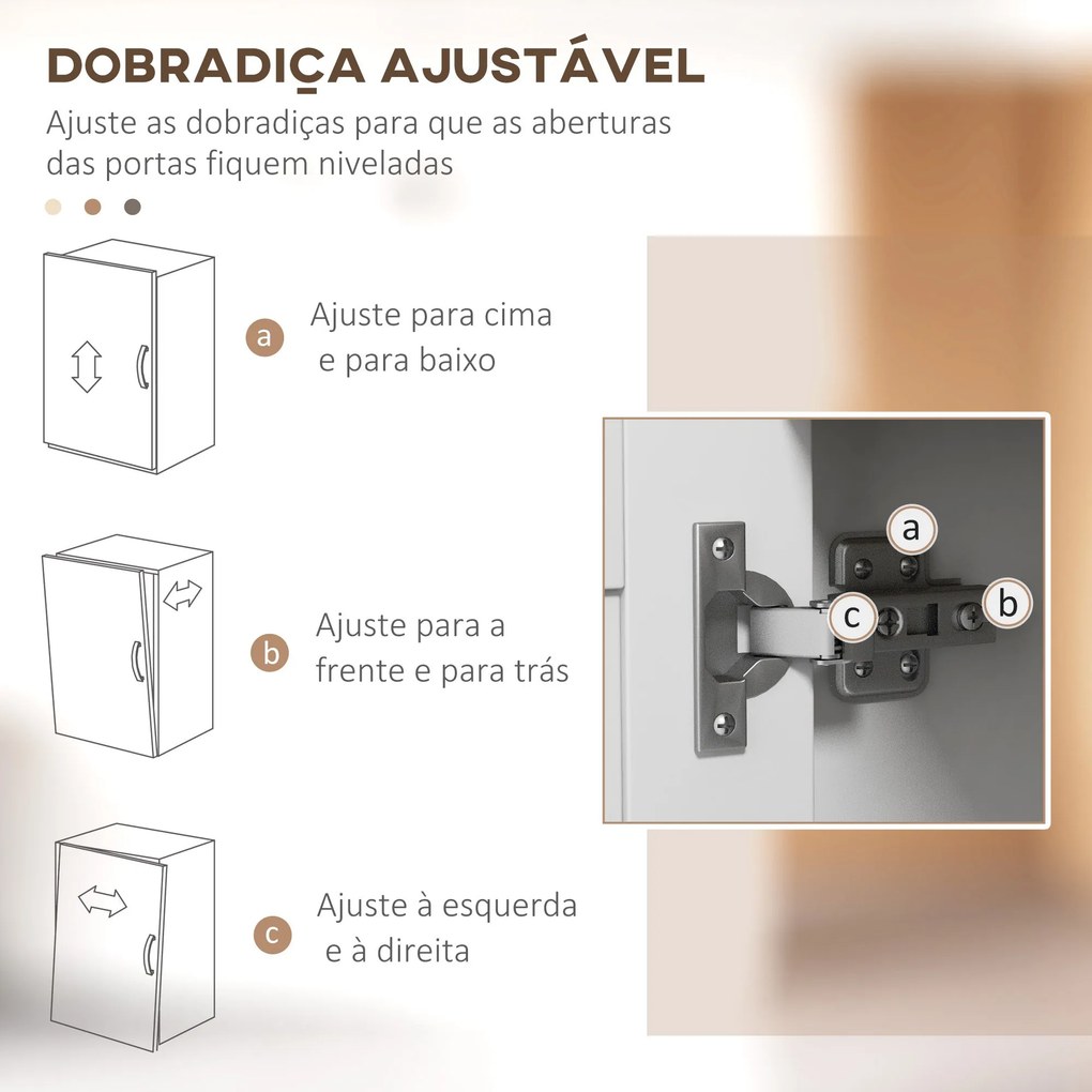 Armário de Cozinha Alba – 3 Portas, Compartimento para Micro-ondas e P
