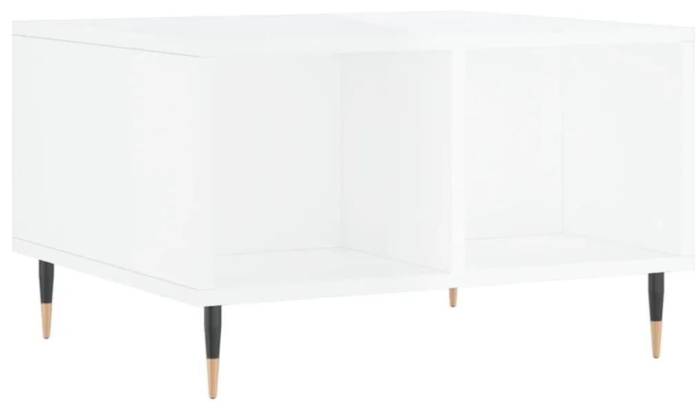 Mesa de centro 60x50x36,5 cm derivados madeira branco brilhante