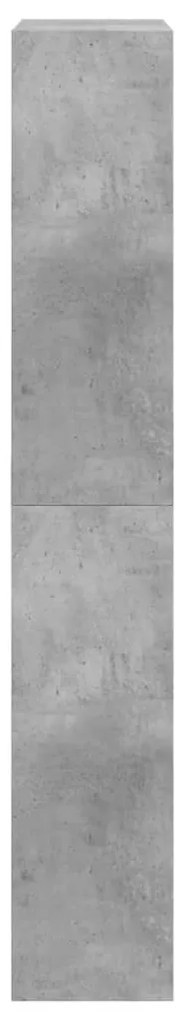 Sapateira 60x21x125,5 cm derivados de madeira cinzento cimento