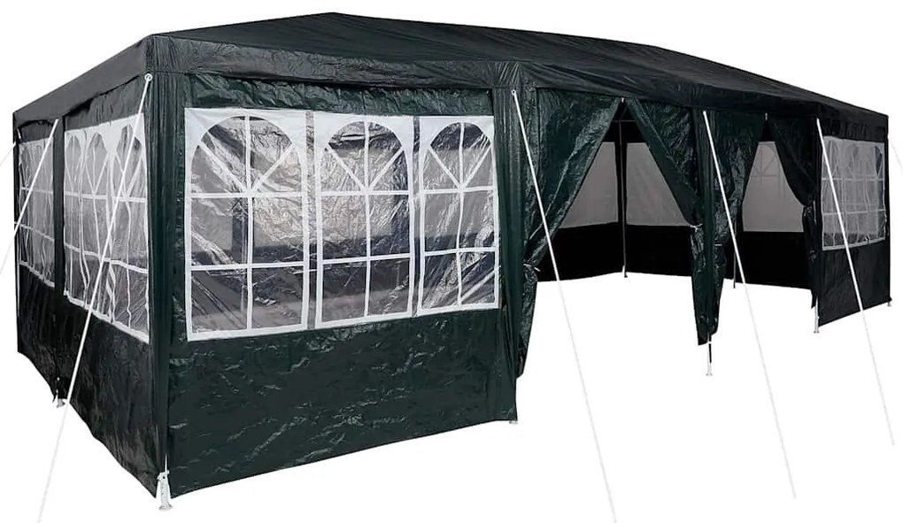 Tenda pra Festa 12 Lados Verdes 8x4 m PE