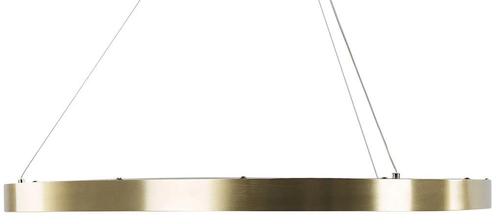 Candeeiro de teto LED em metal dourado KRABURI Beliani