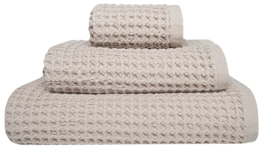 Jogo de toalhas de banho de 3 peças - FAVO de SOREMA: Bege