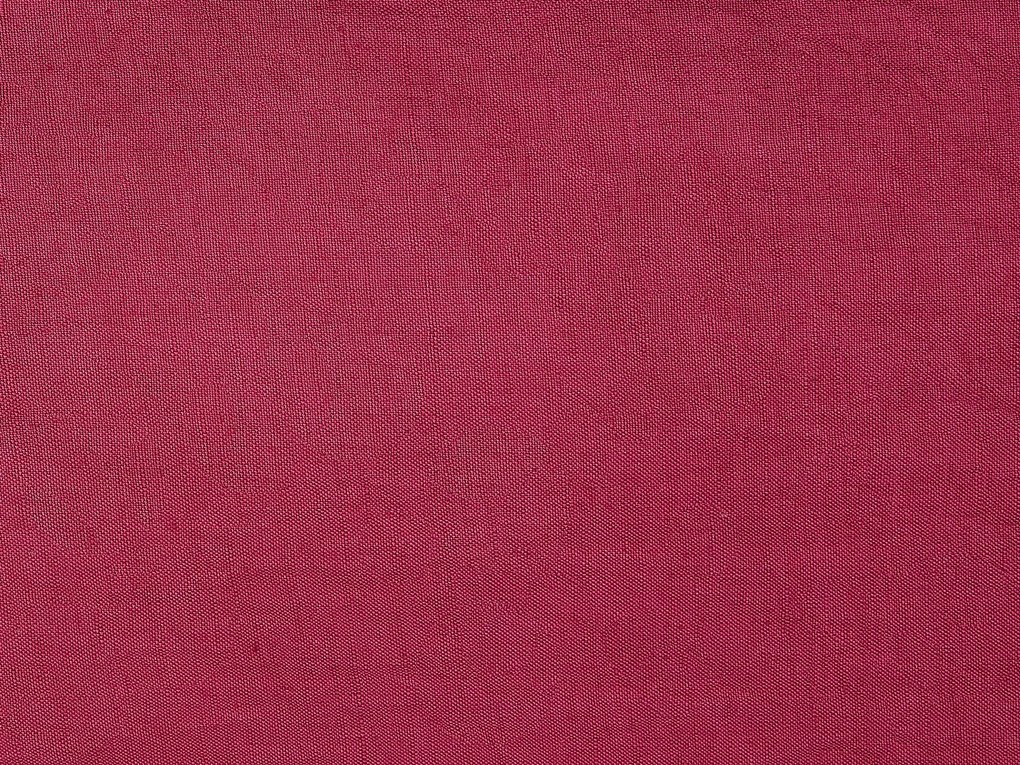 Conjunto de 2 almofadas decorativas em linho vermelho 30 x 45 cm SASSAFRAS Beliani