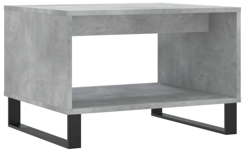 Mesa de centro 60x50x40 cm madeira processada cinza cimento