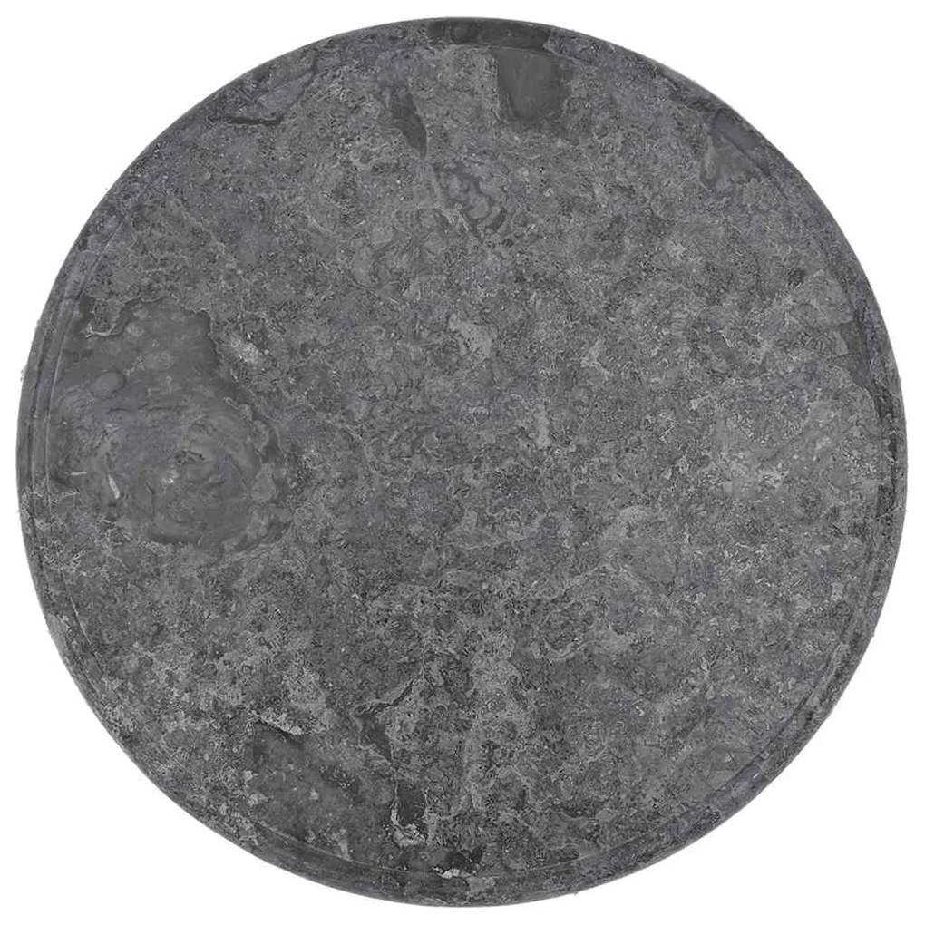 Tampo de mesa Ø50x2,5 cm mármore cinzento