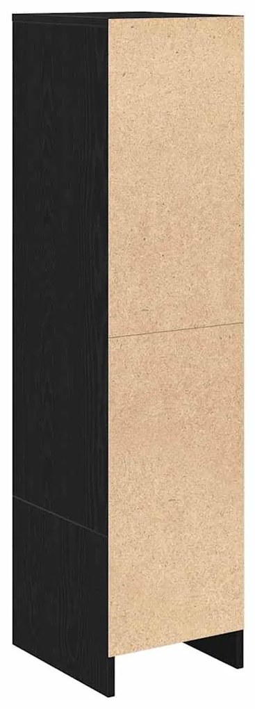 Aparador alto 29,5x34x119,5cm deriv. madeira carvalho preto