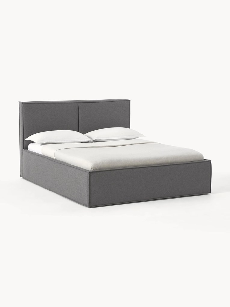 Cama estofada com arrumação Dream