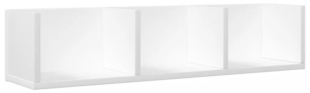 Armários de parede 2 pcs 75x18x16,5 cm derivados madeira branco
