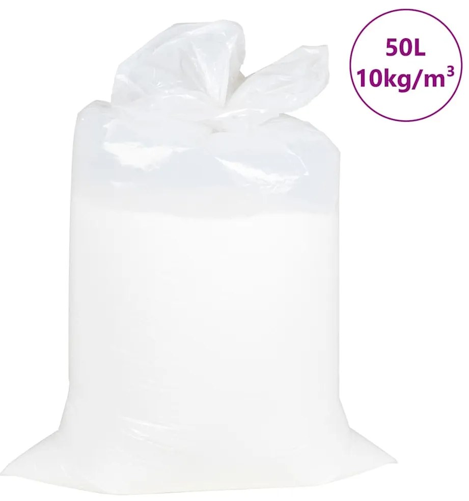 vidaXL Enchimento de pufe EPS 50 L branco 10 kg/m³