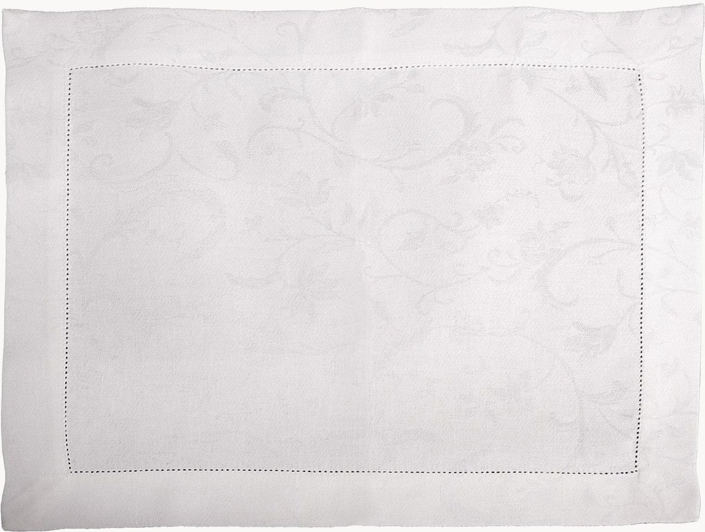 Individuais de mesa em linho com ponto ajour jacquard Minija, conjunto de 6