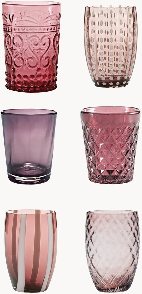 Copos artesanais Melting Pot, conjunto de 6