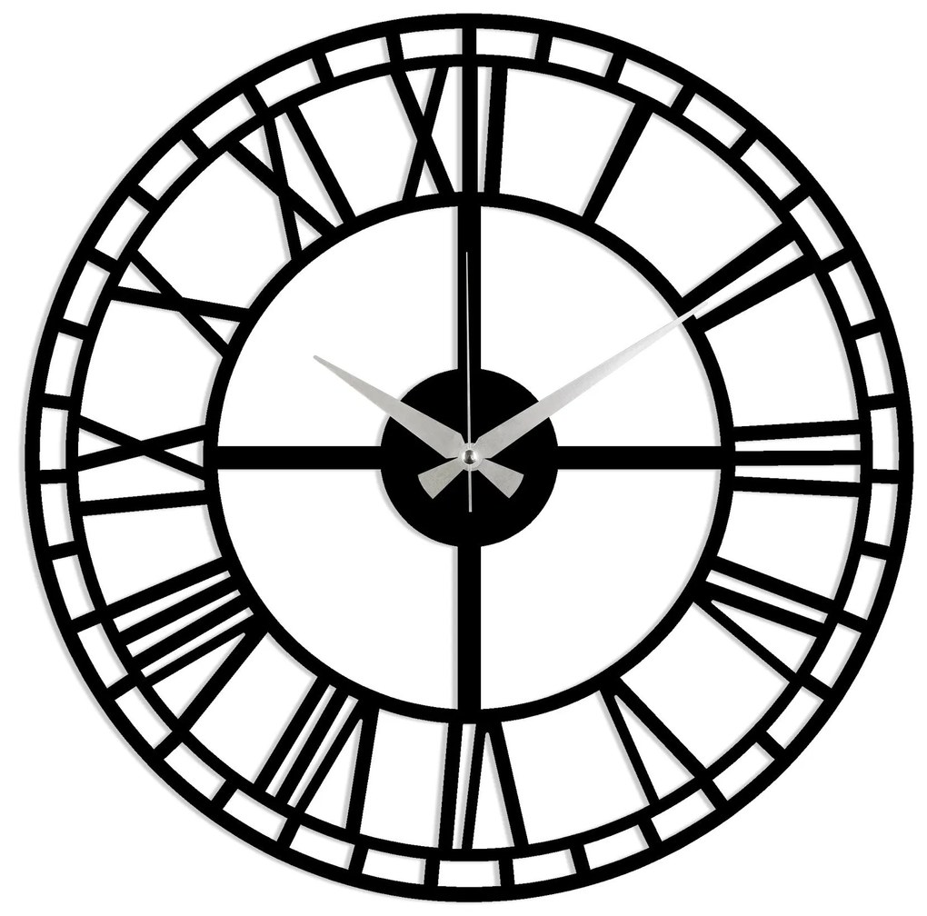 Relógio de Parede Decorativo Watch-002 – Preto – 48 x 48 cm