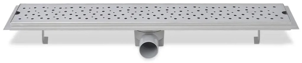 Dreno de chuveiro linear bolhas 730x140 mm aço inoxidável
