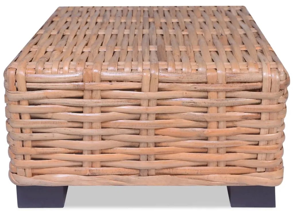 Mesa de centro em vime natural 45x45x30 cm