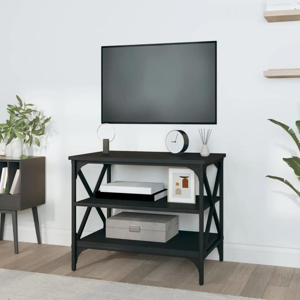 Móvel de TV 60x40x50 cm derivados de madeira preto