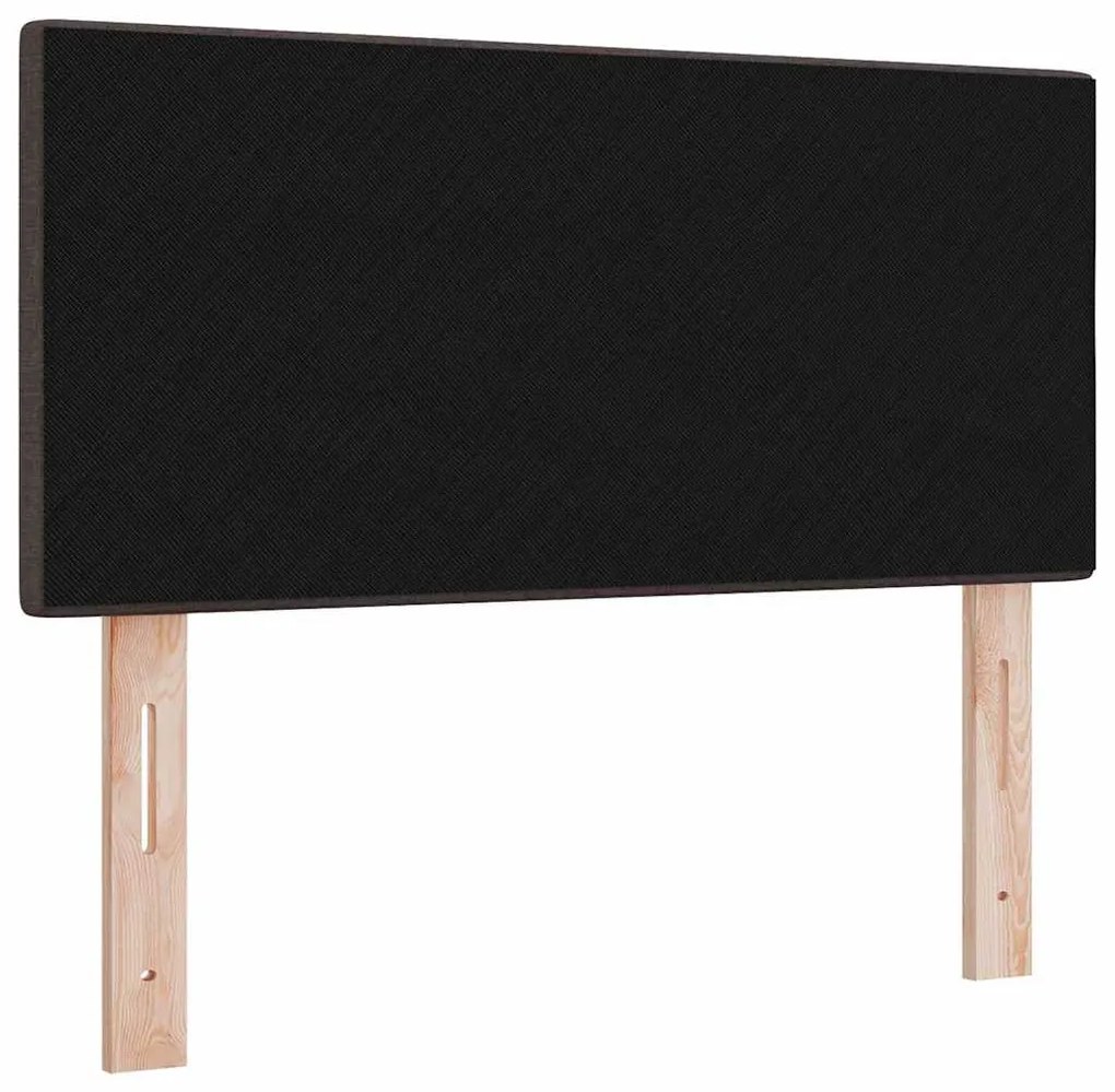Cabeceira LED marrom escuro com botões, 80cm