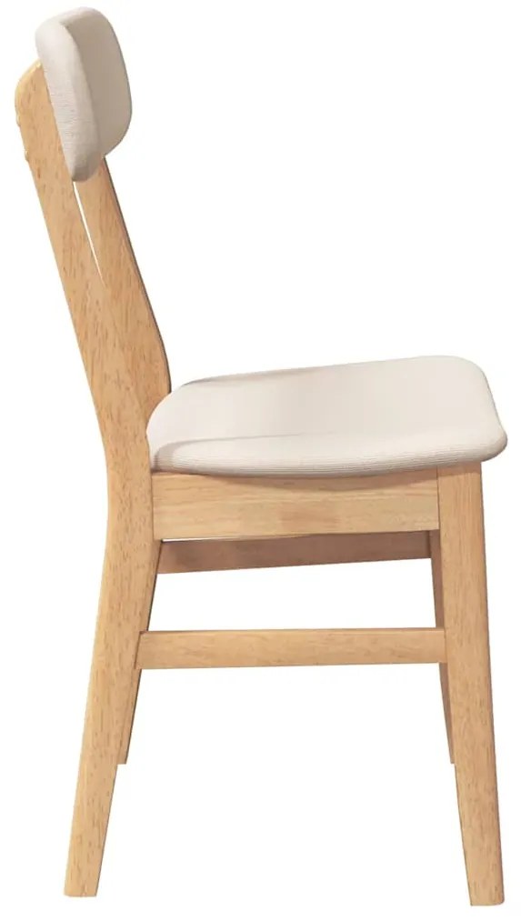 Cadeiras de jantar com almofadões 2 pcs madeira maciça